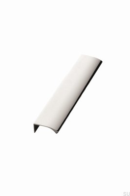 Poignée de meuble Edge Straight 200 en aluminium blanc mat