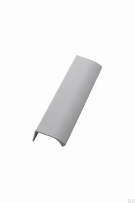 Poignée de meuble Edge Straight 200 en aluminium gris