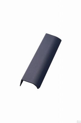 Poignée de meuble Edge Straight 200 en aluminium bleu