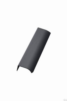 Edge Straight 200 Edge Poignée de meuble en aluminium noir