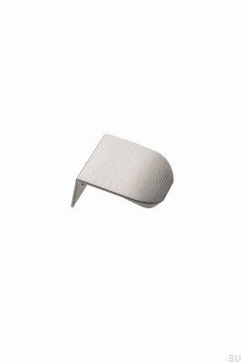 Poignée de meuble Edge Round 40 en aluminium argenté