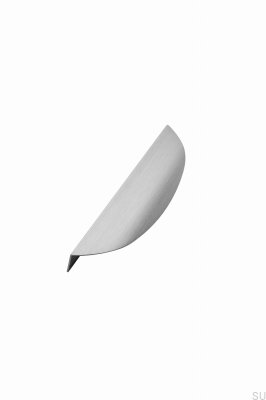 Poignée de meuble Edge Bow 200 en aluminium argenté