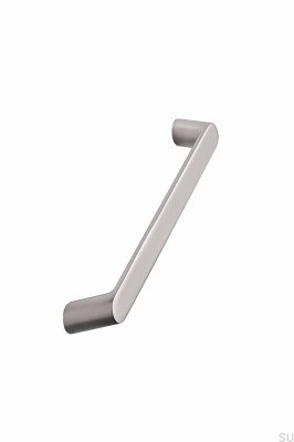 Poignée de meuble oblongue Light 160, aluminium, argent