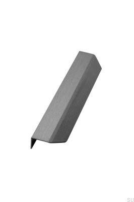 Poignée de meuble Blaze 2 bord 2x80, aluminium brossé anthracite