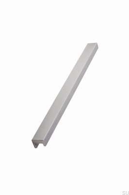 Poignée de meuble oblongue Station 320 Aluminium Argent