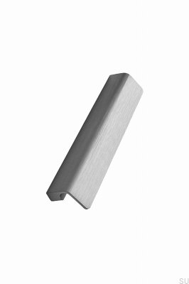 Poignée de meuble longitudinale Fringe 160, aluminium brossé anthracite