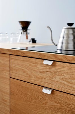 Poignée de meuble Edge Accent 32 Aluminium Argent
