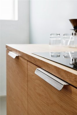 Poignée de meuble Edge Accent 160 Aluminium Argent