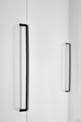 Poignée de meuble oblongue Seam 320, aluminium, noir mat