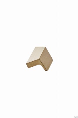 Poignée de meuble oblongue Enveloppe 32, aluminium brossé doré