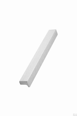 Poignée de meuble longitudinale Elan 160+544, aluminium, argent