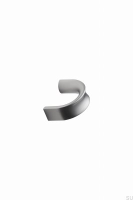 Bouton de meuble Inside 32 en aluminium argenté