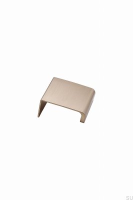 Poignée de meuble Artisan 20 bords, aluminium brossé doré
