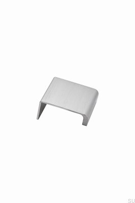 Poignée de meuble Artisan 20 bords, aluminium, argent