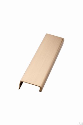 Poignée de meuble Artisan 160 edge, aluminium brossé doré