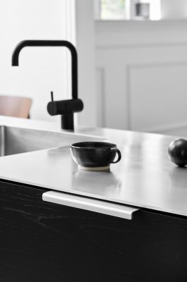 Poignée de meuble Edge Artisan 160 Aluminium Argent