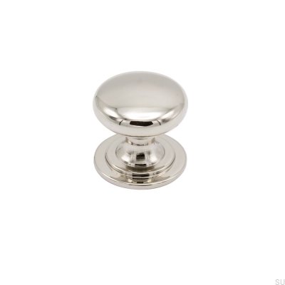 Bouton de meuble Mynta Silver nickel poli
