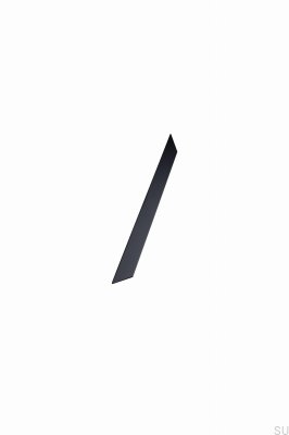 Poignée de meuble oblongue Streamline 256, aluminium, noir mat