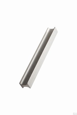 Poignée de meuble longitudinale Track 160, aluminium, argent