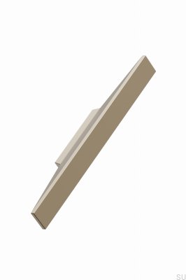 Poignée de meuble oblongue Facet 32 Aluminium Or Mat