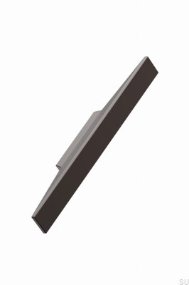 Poignée de meuble oblongue Facet 32 Aluminium Marron Mat