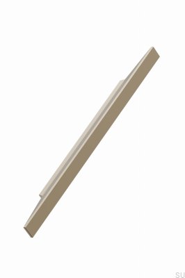 Poignée de meuble oblongue Facet 160 Aluminium Or Mat