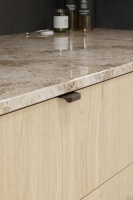 Poignée de meuble Edge Comet 32 Aluminium Marron Mat