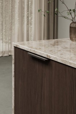 Poignée de meuble Edge Comet 160 Aluminium Marron Mat