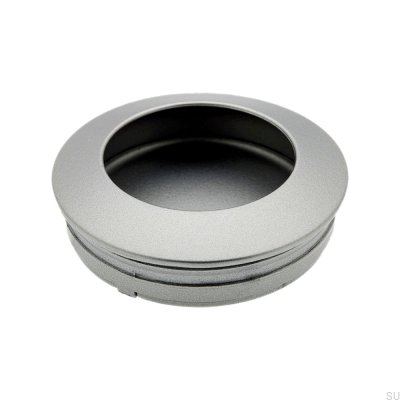 Tap 60 Poignée de meuble encastrée en métal argenté