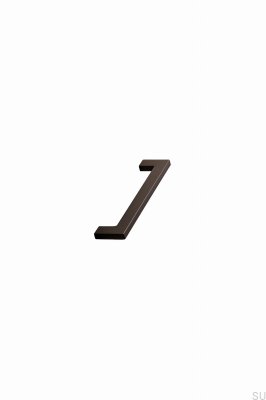 Poignée de meuble allongée Flat 128 Metal Dark Brown