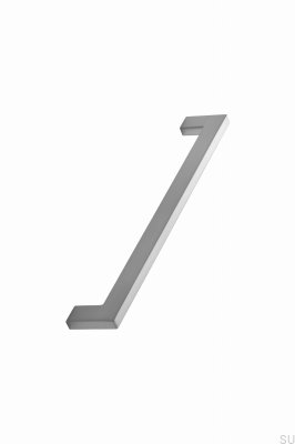 Poignée de meuble allongée Flat 192 Métal Argent