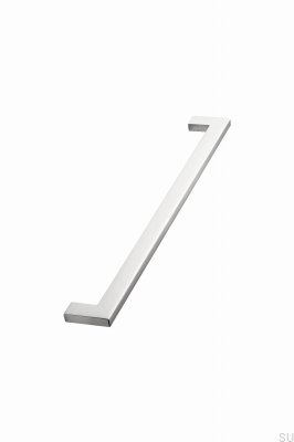 Poignée de meuble allongée Flat 256 Métal Argent