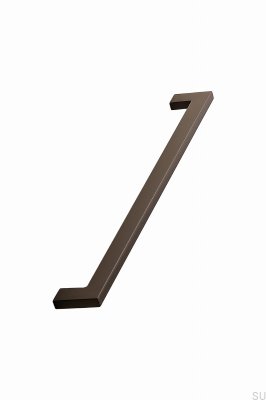 Poignée de meuble allongée Flat 256 Metal Dark Brown