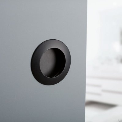 Poignée de meuble encastrée Tap 60 Métal noir