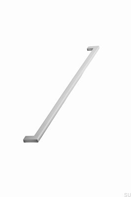 Poignée de meuble allongée Flat 448 Métal Argent