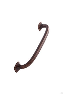 Poignée de meuble longue Classic 160, métal, cuivre antique