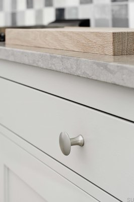 Bouton de meuble en argent Castle 37.8