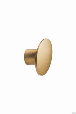 Bouton de meuble Dome avec joint torique 49,8 métal or brossé