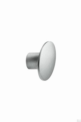 Bouton de meuble Dôme avec joint torique 49,8 Métal Argent