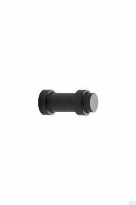 Bouton de meuble en métal Pillar 15, noir mat