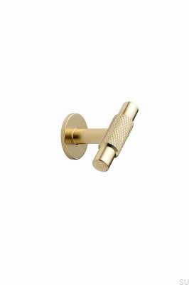 Bouton de meuble en métal doré T-Bar Manor T 54