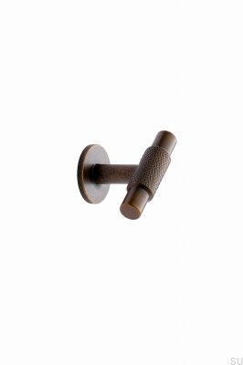 Bouton de meuble en métal doré antique T-Bar Manor T 54