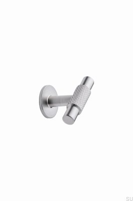 Bouton de meuble en métal argenté T-Bar Manor T 54