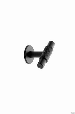 Bouton de meuble en métal T-Bar Manor T 54 noir mat