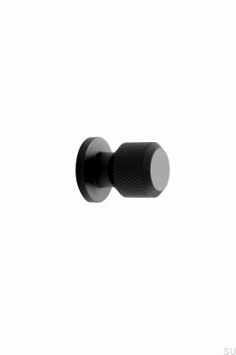 Bouton de meuble Manor Round 30, métal noir mat