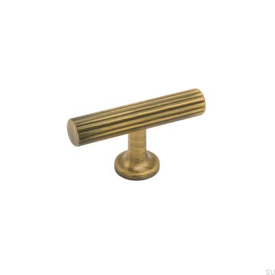 Bouton de meuble T-Bar Portland bronze antique