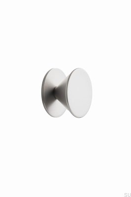 Bouton de meuble en métal argenté Orbit 35.8