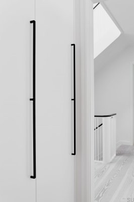 Poignée de meuble Mango 2x544 en aluminium noir mat