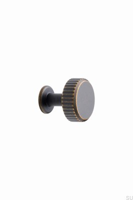 Bouton de meuble Villa Round 30, métal, bronze antique