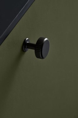 Bouton de meuble Villa Rond 30 Métal Gun-Metal
